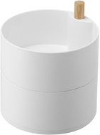 Yamazaki Tosca jewellery organiser 5313, plastic/wood, h.15,5 cm, white - Jewellery Box
