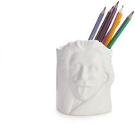 Stojanček na perá Balvi Albert Einstein 27220, keramika, výška 11,5 cm, biely - Stojánek na tužky
