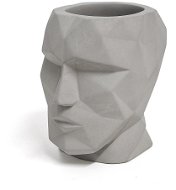 Stojanček na perá Balvi Head 26778, cement, v. 11,5 cm, sivý - Stojánek na tužky
