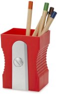 Pencil Holder Balvi Sharpener 27414, plastic, h.8,5 cm, red - Stojánek na tužky