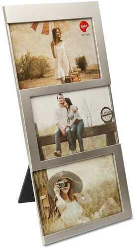 Balvi Fotorámeček Dijon 23357, plast, 10×15cm (3×), stříbrný - Photo Frame - Main image