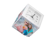 Fotorámeček Balvi Fotorámeček Photo-Clock 26242, plast, 10×10, s hodinami, rotující - Fotorámeček