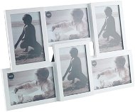 Balvi Fotorámik stolný/nástenný Isernia 23012, plast, 10 × 15 cm (6×), biely - Fotorámik