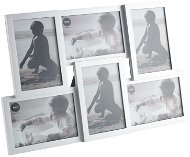Balvi Fotorámik stolný/nástenný Isernia 23013, plast, 10 × 15 cm (6×), strieborný - Fotorámik