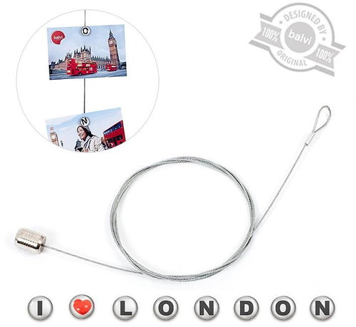Balvi Závěsné lanko s magnetky na fotografie London 25596, 150cm - Photo Frame - Main image