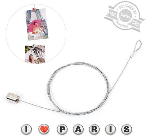 Balvi Závěsné lanko s magnetky na fotografie Paris 25594, 150cm - Photo Frame - Main image
