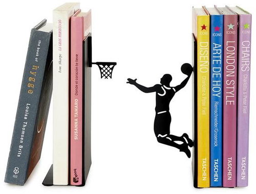 Balvi Bookmarks Basketball 27565, metal, black - Book Stopper - Main image