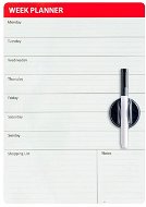 Balvi Magnetická popisovateľná tabuľa na chladničku Week Planner 26240, biela - Magnetická tabuľa