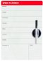 Balvi Magnetic marker board for fridge Week Planner 26240, white - Magnetic Board