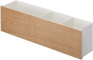 Yamazaki Multifunkčný stojan Rin 5169, kov / drevo, šírka 45 cm, biely - Stojanček na perá