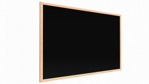 Black chalk magnetic board in wooden frame 80x50 cm - Board - Main image