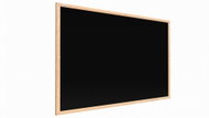 Black chalk magnetic board in wooden frame-90x60 cm - Board