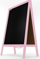 Allboards, Advertising hook in pink with chalkboard 118x61 cm, PK96P - Board