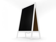 Allboards, Advertising hook in grey with chalkboard 118x61 cm, PK96GREY - Board