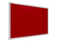 Allboards, Textile bulletin board 60x40 cm (red), TF64CE - Board