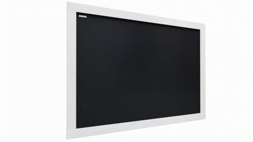 Allboards, Black chalk board in wooden frame 90x60 cm-White, TB96W - Board - Main image