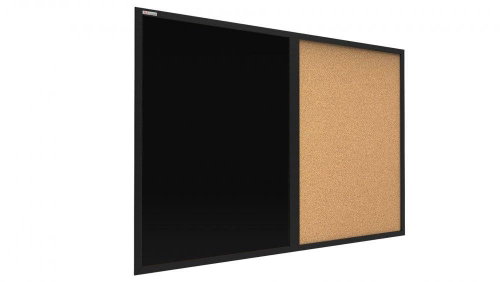 Allboards COMBI black magnetic cork board 60x40 cm black MDF frame, COBKB64MDFBK - Board - Main image