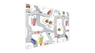 Allboards magnetic frameless metal board with print 90x60 cm - street, MB96_00018 - Board