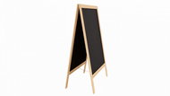 Allboards advertising hook with chalkboard 100x60 cm-natural frame, PK75NAT - Board