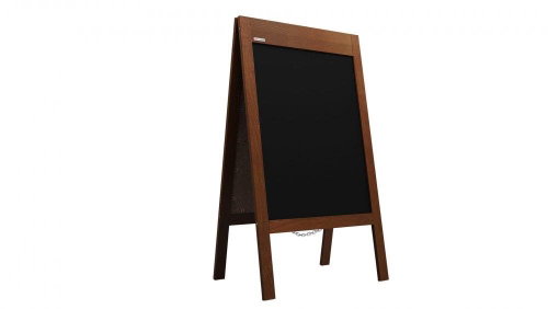 Allboards advertising hook with chalkboard 100x60 cm - wide top frame, PK75TOP - Board - Main image