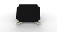 Black chalk board for table - QUADROC DECORATIVE - set of 10 pcs + stands, KPL-DECO10 - Board