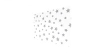 Allboards magnetic frameless metal board with print 90x60cm - stars, MB96_00037 - Board