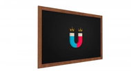 Allboards Black MAGNETIC chalkboard 120x90 cm, lacquered wooden frame, MTB129 - Board