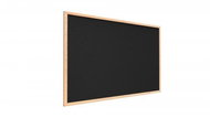 Allboards Black cork board in wooden frame 90x60 cm, TKBLACK96D - Board