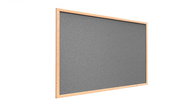 Allboards Dark grey cork board in wooden frame 90x60 cm, TKGREY96D - Board