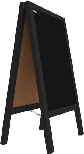 Allboards, advertising hook with chalkboard 118x61 cm - black, PK96BK - Board - Main image