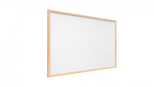 Allboards, white cork board in wooden frame 90x60 cm, TKWHITE96D - Board - Main image