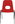 Red, 38 cm - set of 2