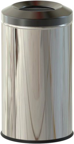 ALDA Self-extinguishing waste bin Fireguard 20 L, glossy stainless steel - Rubbish Bin - Main image
