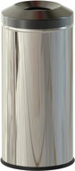 ALDA Fireguard 12 L self-extinguishing waste bin, glossy stainless steel - Rubbish Bin