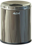 ALDA Waste basket Hotel Comfort 7 L, Stainless steel glossy - Rubbish Bin