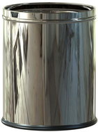 ALDA Room Basket 7 L, Stainless steel, shiny - Rubbish Bin
