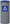 Sorted waste bin Eko 45 l, blue lid - paper, painted steel, grey