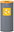 Sorted waste bin Eko 45 l, yellow lid - plastic, painted steel, grey
