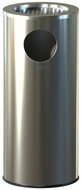 ALDA Outdoor waste bin with ashtray Marco 34 L, matt stainless steel - Rubbish Bin