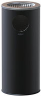 ALDA Outdoor waste bin with ashtray Marco 34 L, painted steel, black - Rubbish Bin