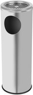 ALDA Outdoor waste bin with ashtray Sandy 22 L, matt stainless steel - Rubbish Bin
