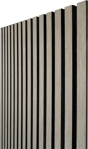 ALFI style Acoustic panel with wood veneer, decor oak, grey - Acoustic Panel - Main image