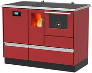 ALFA PLAM Pellet stove ALFA TERM H20 with heat exchanger 20 kW, red - Solid Fuel Stove