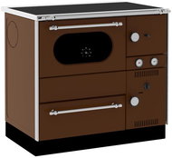 ALFA PLAM Stove ALFA TERM 20*NR*ECO*BR - L, left, brown - Solid Fuel Stove