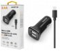 ALIGATOR MicroUSB töltő 2x USB (2,4A) kimenettel, TCH, fekete - Töltő adapter