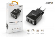 ALIGATOR with 2x USB outputs 2.4A, TCH, Black - AC Adapter