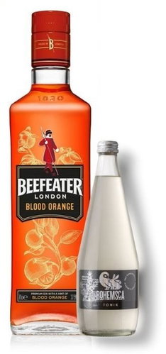 Beefeater Blood Orange 1l 37,5% + Tonic Bohemsca 0,7l - Gin - Main image