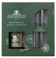 DIPLOMATICO Reserva Exlusiva 12y 700ml 40% + 2x Glass GB - Rum