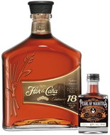 Flor De Caňa Centenario Gold 18Y 0,7l 40% + The Pearl of Mauritius 0,05l - Rum