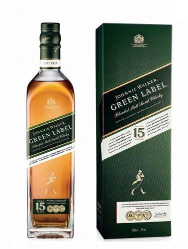 Johnnie Walker Green Label 15Y 0,7l 43% - Whisky - Main image